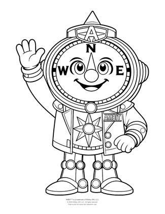 Coloring page: Ambit Waves Hello